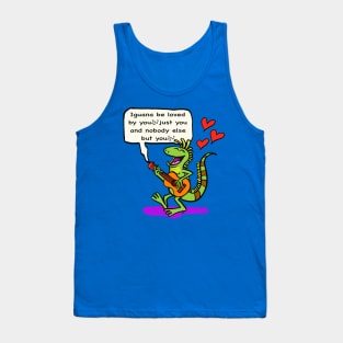 Iguana valentines serenade ❤️ Tank Top